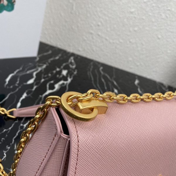 Pra*a saffiano leather