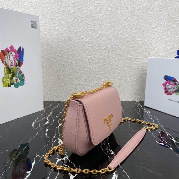 Pra*a saffiano leather