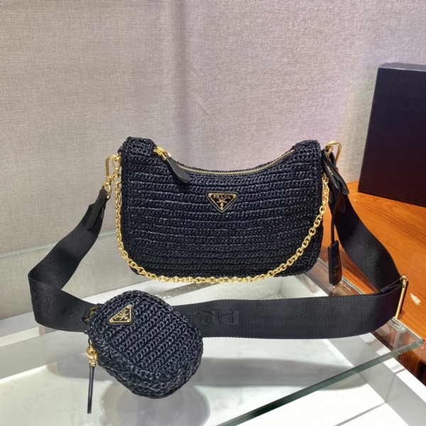 Pra*a re-edition 2005 raffia bag