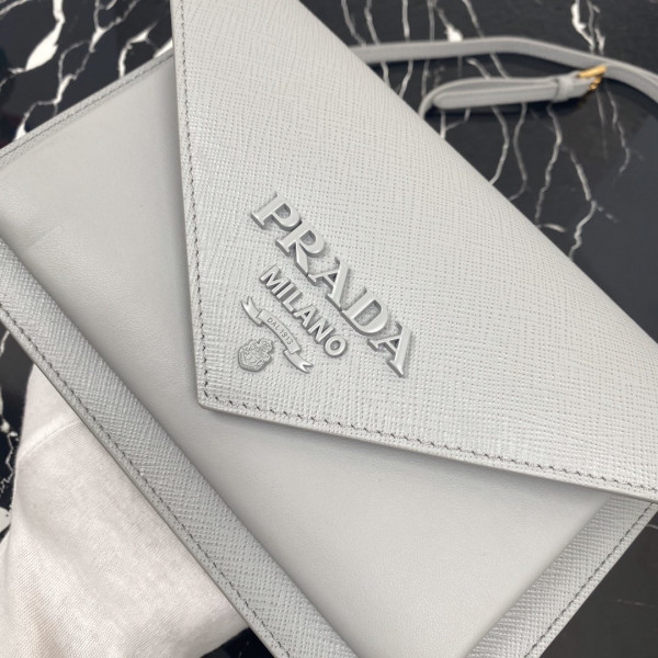Pra*a saffiano leather mini-bag