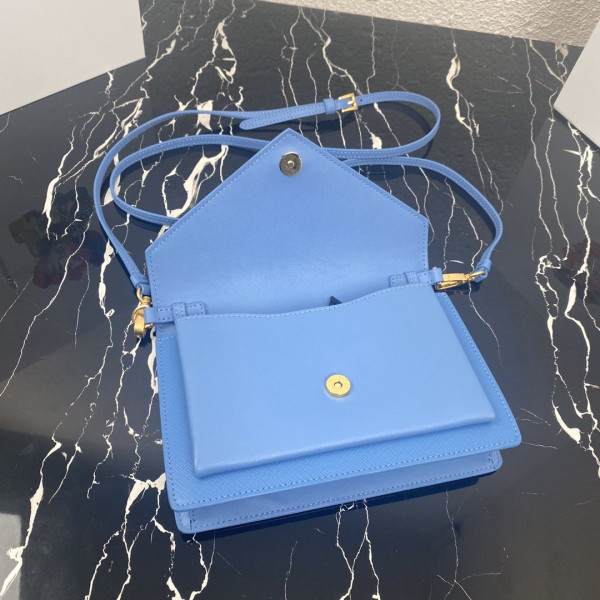Pra*a saffiano leather mini-bag
