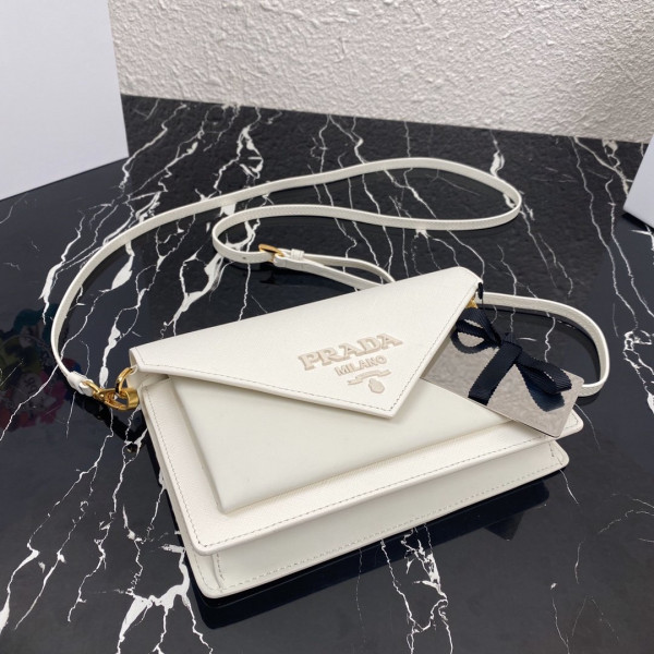 Pra*a saffiano leather mini-bag