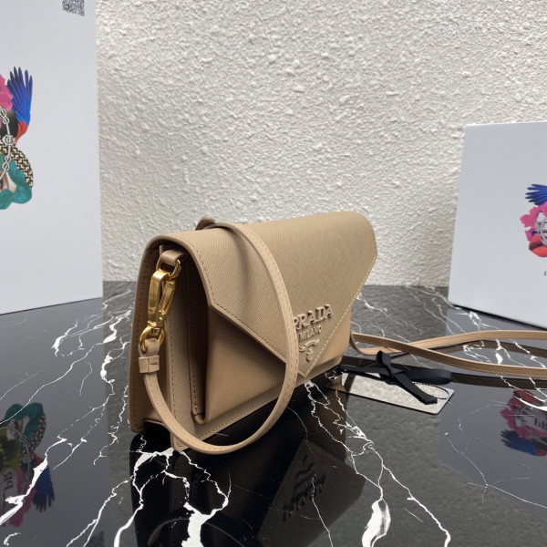 Pra*a saffiano leather mini-bag