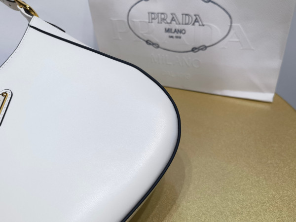 Pra*a leather shoulder bag