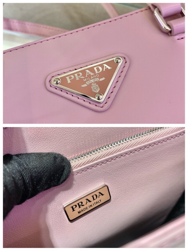 Pra*a large brushed leather tote