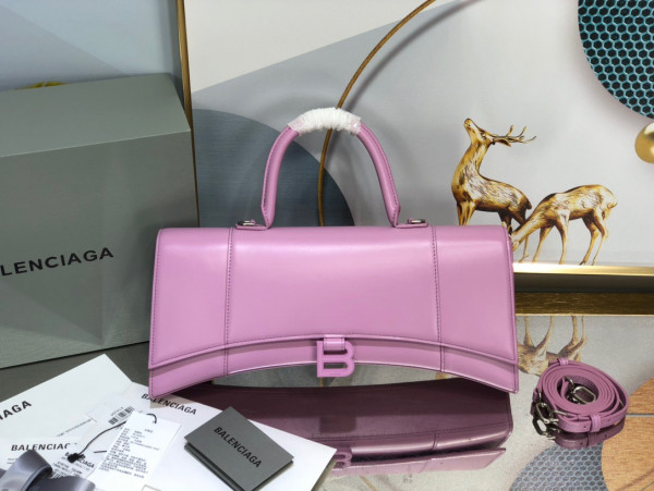 Ba*len*cia*ga  hourglass stretched top handle bag