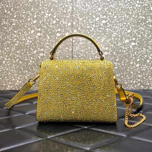 VALENTINO MINI VSLING HANDBAG WITH SPARKLING EMBROIDERY