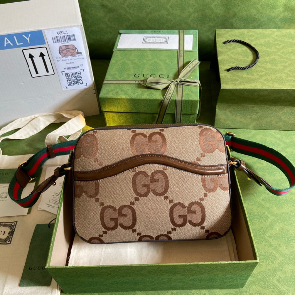 G*u*i messenger bag with jumbo gg