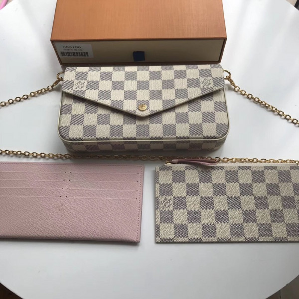 l0*is V*t0n pochette felicie damier bag n63106
