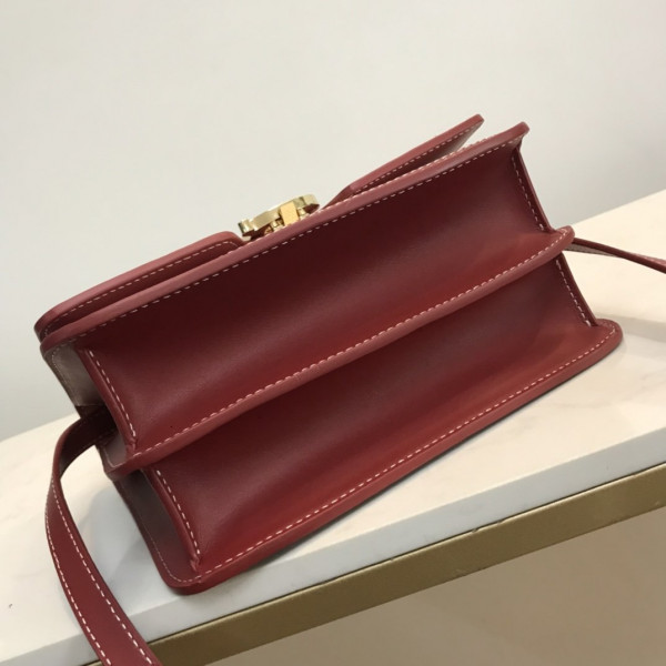 B**rry two-tone canvas and leather tb bag