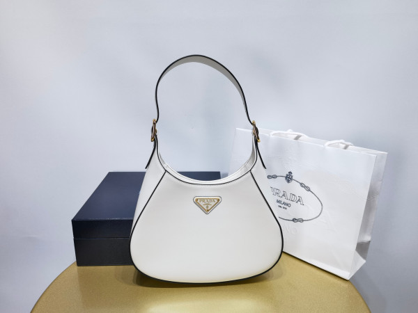 Pra*a leather shoulder bag