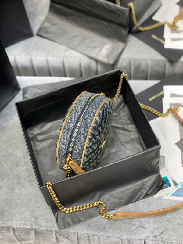 Y*L vinyle round camera bag