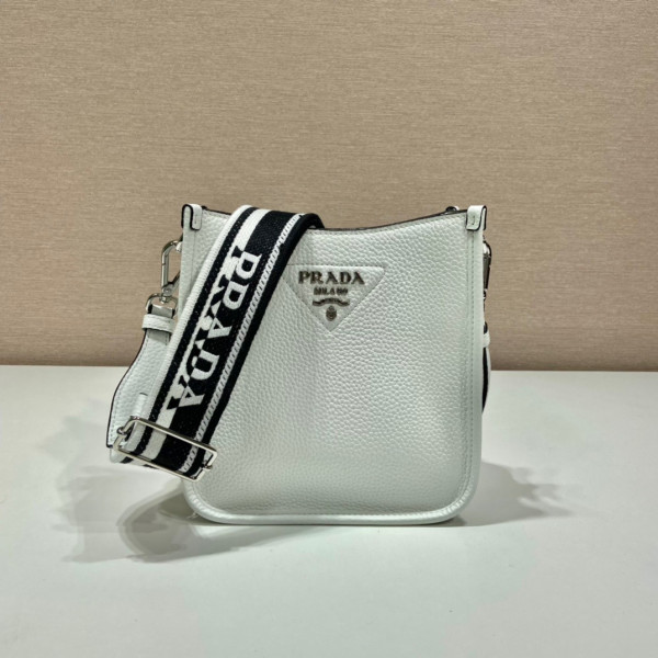 Pra*a leather mini shoulder bag