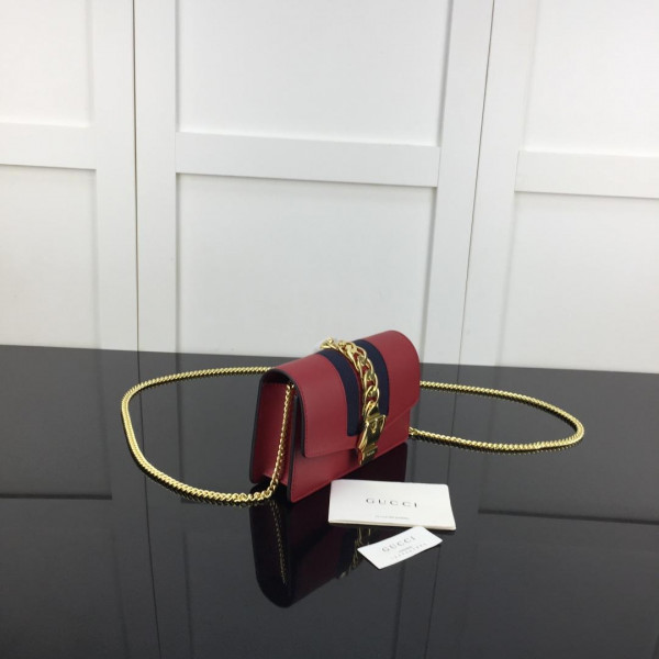 g*u*i sylvie leather S*per mini bag