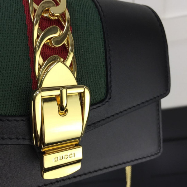 g*u*i sylvie leather S*per mini bag