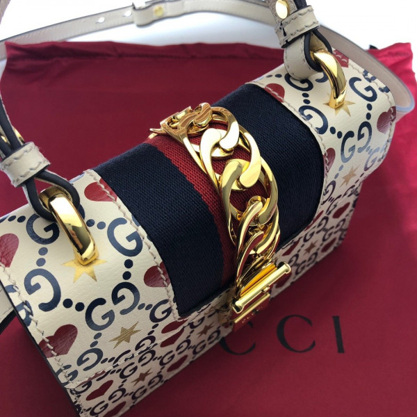 G*u*i sylvie mini leather bag