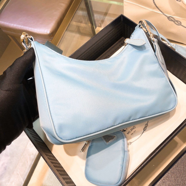 Pra*a nylon hobo bag