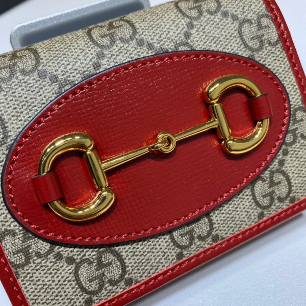 G*u*i horsebit 1955 card case wallet