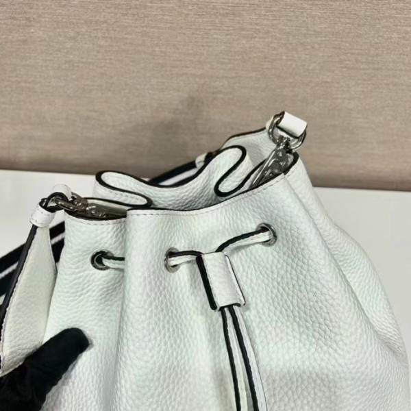 Pra*a leather bucket bag