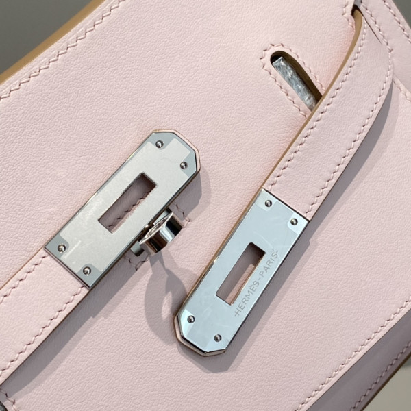 H**mes jypsiere mini bag in swift leather gris meyer