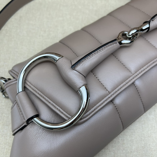 G*u*i horsebit chain big shoulder bag