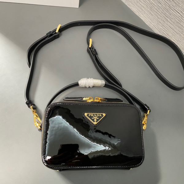 Pra*a odette crystal-studded satin bag-17.5x10.5x4.5cm
