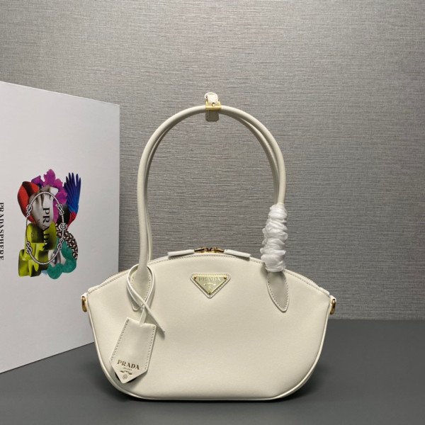 Pra*a leather handbag-31x16x11cm