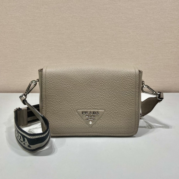 Pra*a leather shoulder bag-23*18*9cm