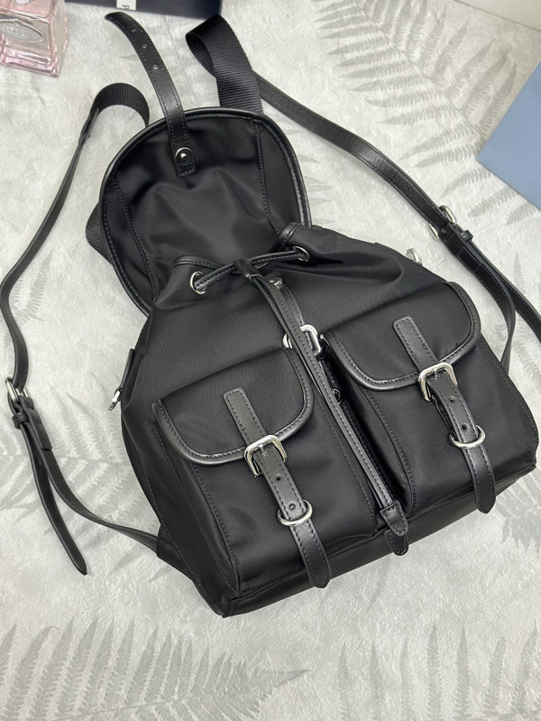 Pra*a small re-nylon backpack-24*28*12cm