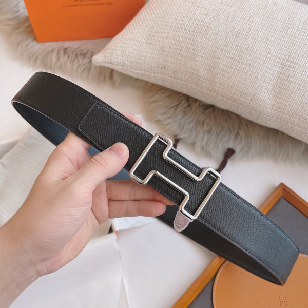 H**mes belt-silver/gold