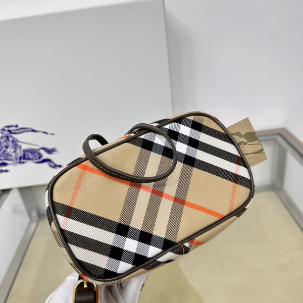 B**rry mini check drawstring pouch​