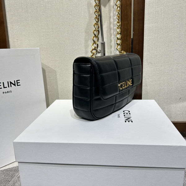 chain shoulder bag matelasse monoCh*0me celin*