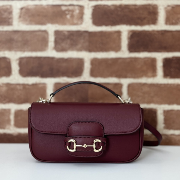 G*u*i horsebit 1955 soft small top handle bag-22.6*12.7*5.6cm