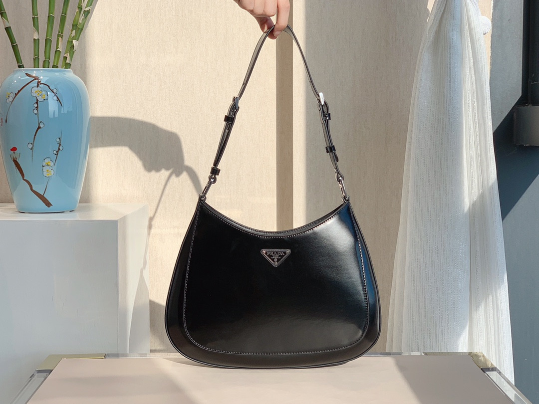 Pra*a cleo brushed leather shoulder bag