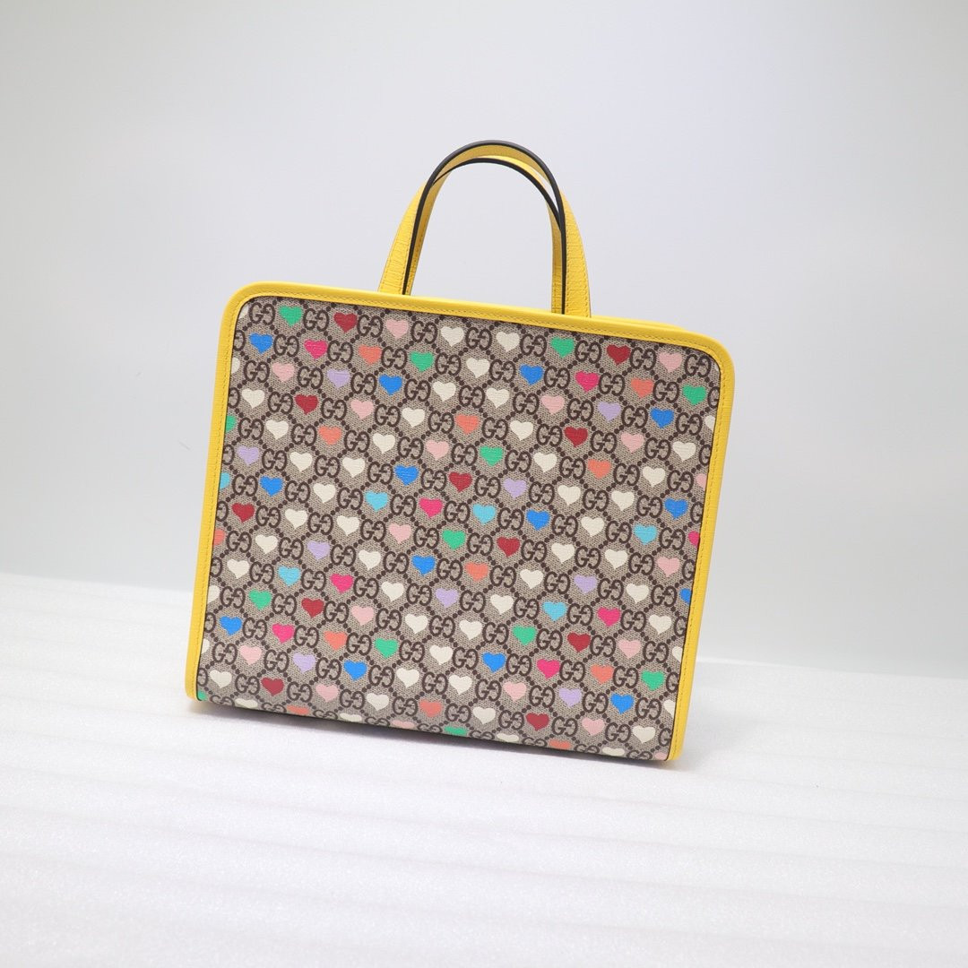 g*u*i children's gg He**ts tote bag