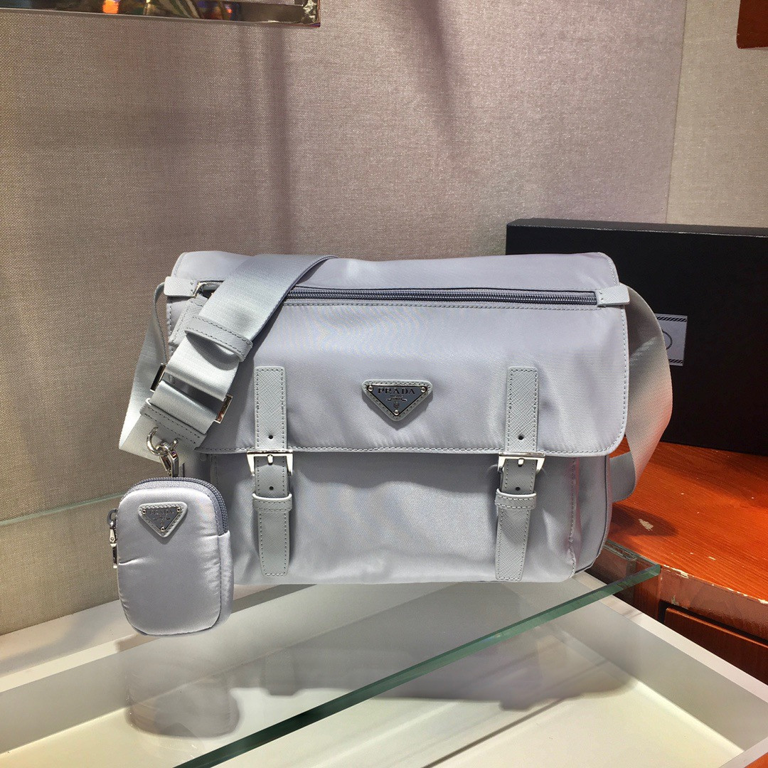 Pra*a medium nylon shoulder bag