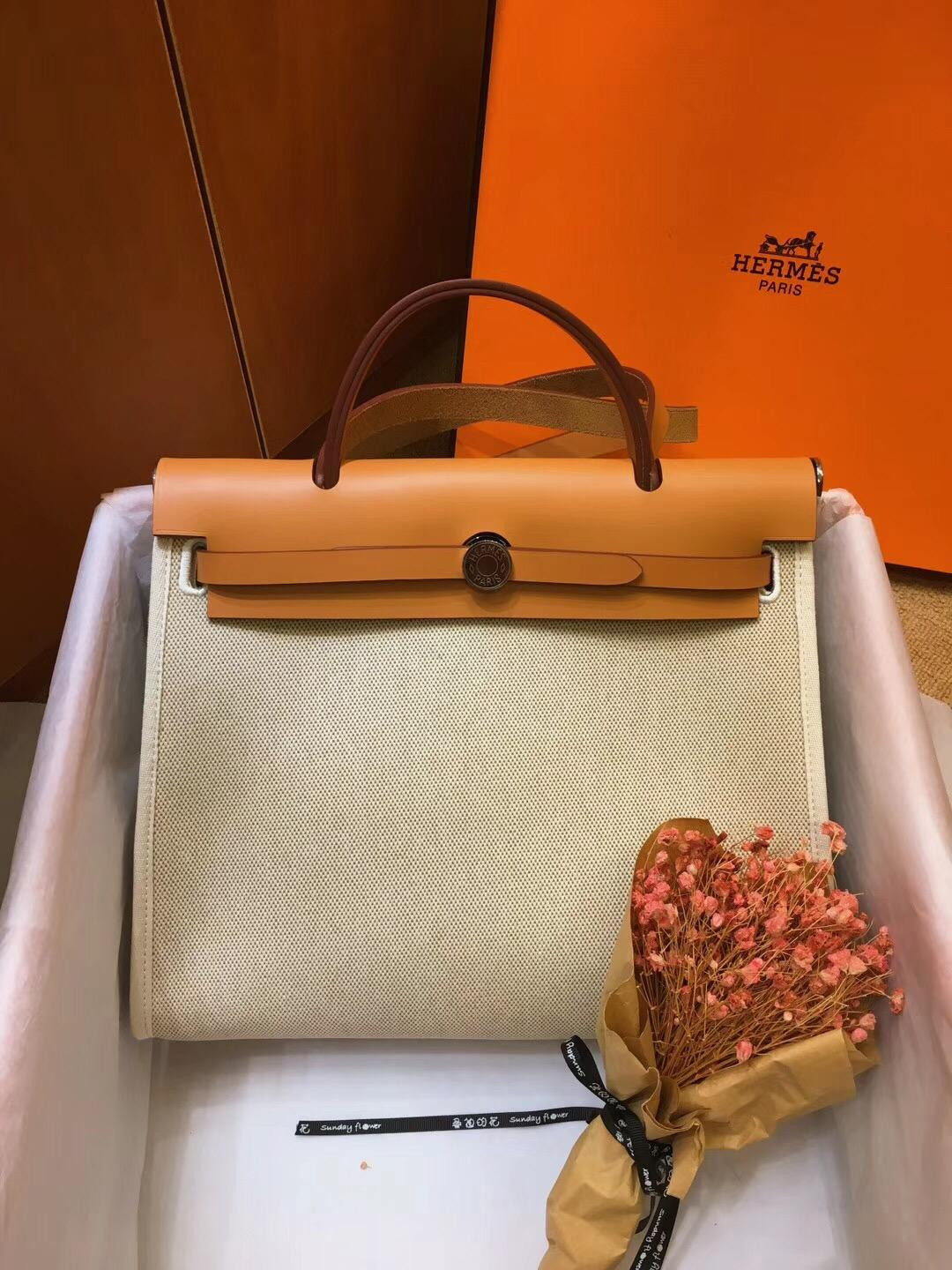 H**mes herbag 31cm all handmade