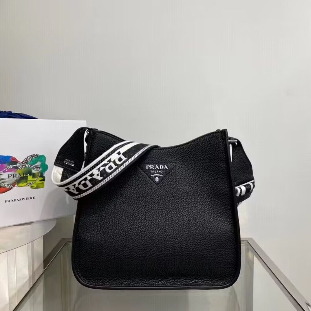 Pra*a leather hobo bag