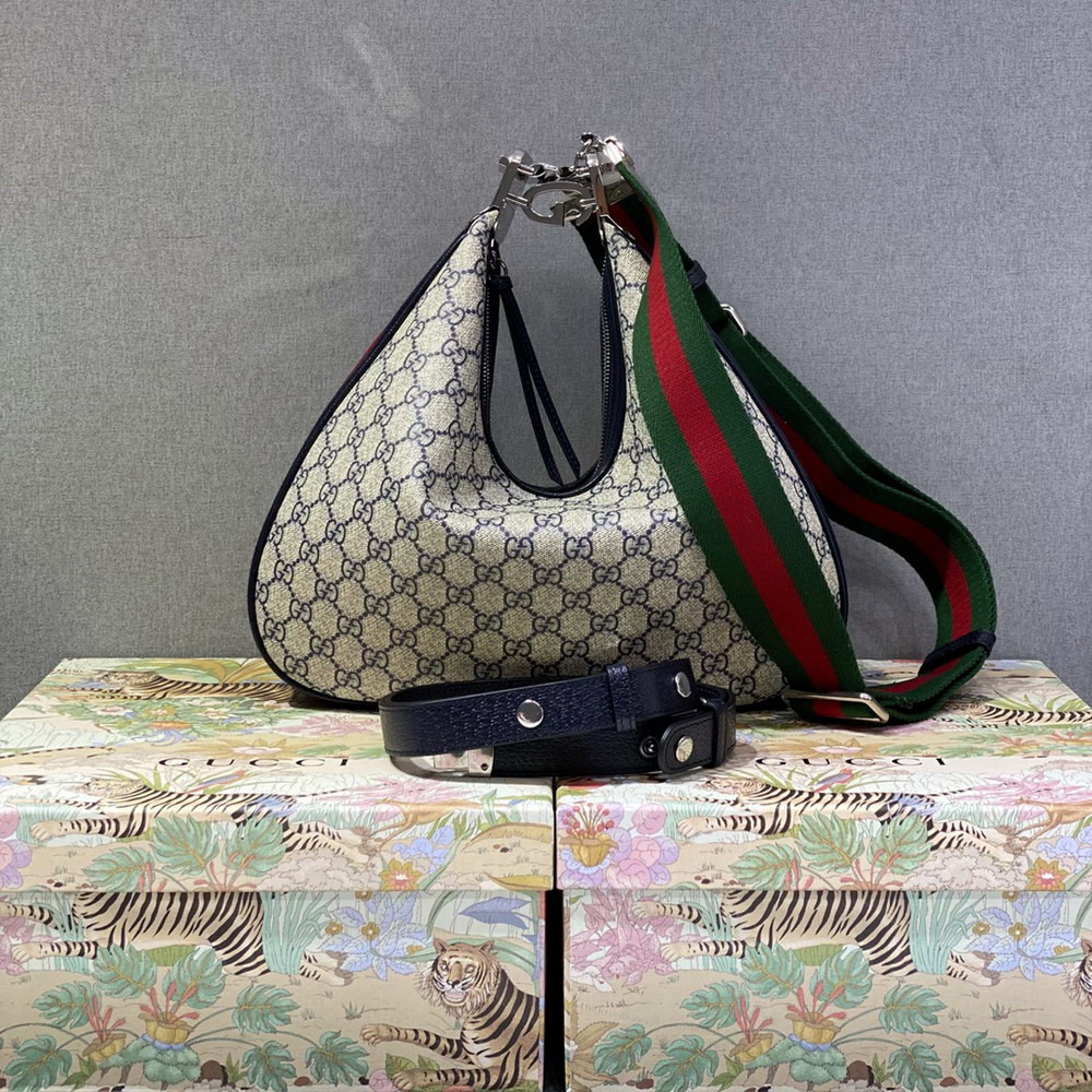 G*u*i attache large shoulder bag