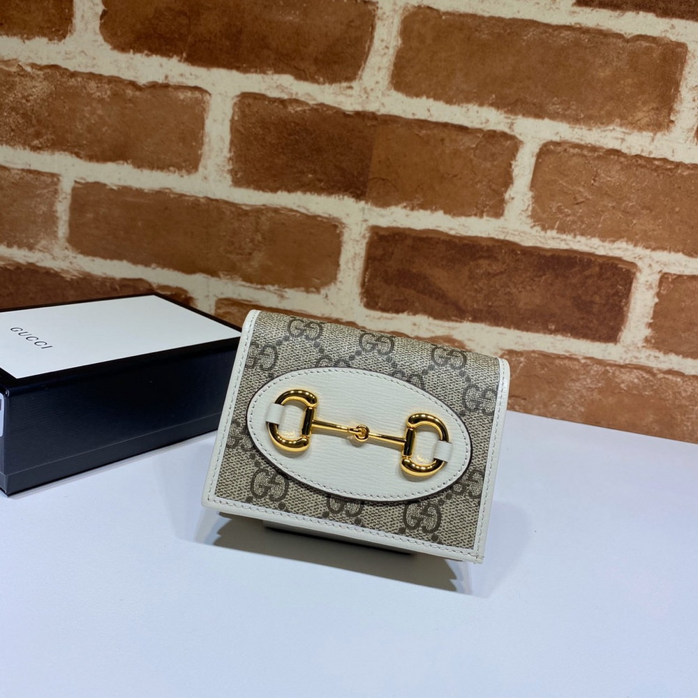 G*u*i horsebit 1955 card case wallet