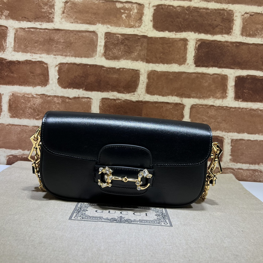 G*u*i horsebit 1955 small shoulder bag-23.5*13*7cm