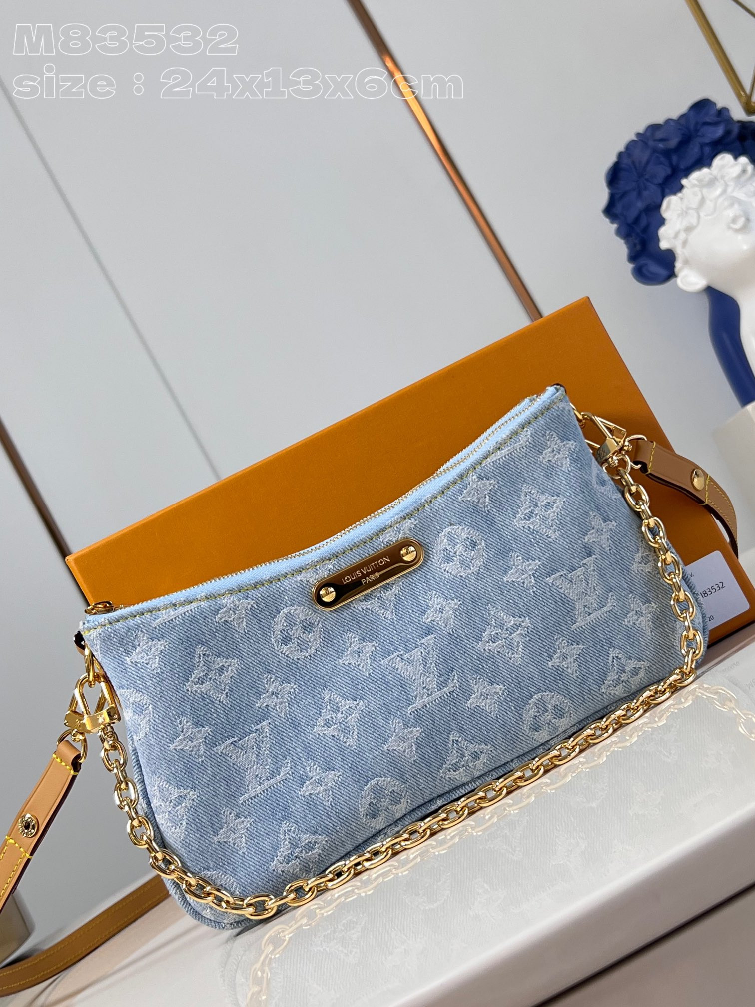 l0*is V*t0n liv pochette double -24.5*13.5*6.5cm